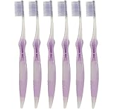 Sofresh Flossing Toothbrush - Adult Size | Your Choice of Color | (6, Purple)