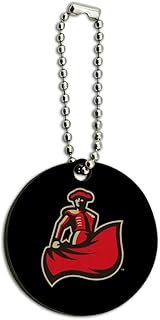 Cal State Northridge Secondary Logo Wood Wooden Round Keychain Key Chain Ring