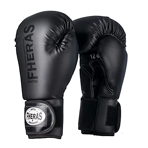 Kit Boxe Muay Thai All Black 12oz 12 Oz