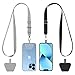 CACOE Handykette Universal 2 Packs - 2× Einstellbar Halsband Schlüsselband, 2× Durable Patches, Lanyard Handy Umhängeband kompatibel mit meisten Smartphone 60mm,Universal günstig Kaufen-CACOE Handykette Universal 2 Packs - 2× Einstellbar Halsband Schlüsselband, 2× Durable Patches, Lanyard Handy Umhängeband kompatibel mit meisten Smartphone