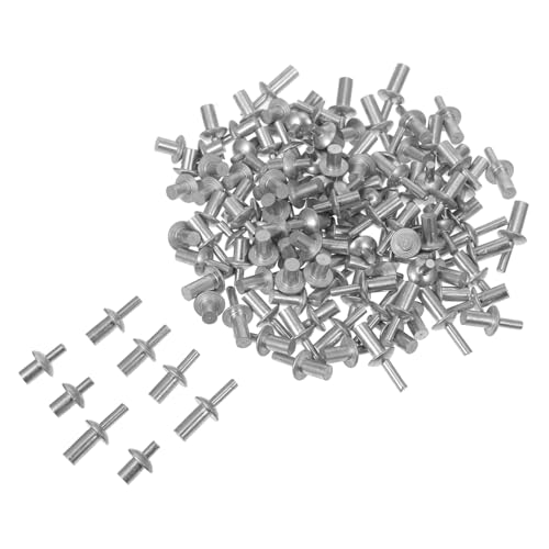 Cabilock 130pezzi Rivetti Testa Tonda Con Anima in Alluminio Da Pz Rivetti Ad Espansione Per Usi Domestici e Macchinari Assortimento Diverse Dimensioni