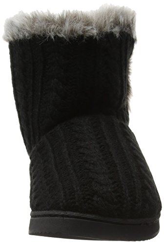 Dearfoams Cable Knit Two-Button Boot, Pantofole a