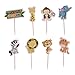 Produktbild MagiDeal 24 Stück Cupcake Toppers Kuchen Picks Baby Dusche Dekor - Wildtier