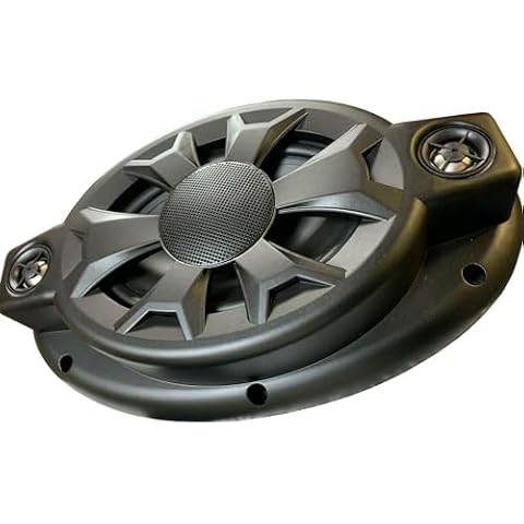 ProAuto Bluetooth Ceiling Speaker, iRV5.7LEDSPS Waterproof Surface-Mount Speaker,Multiroom APP Control,Broadcast for Multiple Pairing,Max 120W,Oval 5"x7" Titanium Film Outdoor Speaker Cover