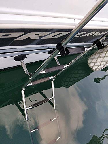 Escalera plegable para piscina de acero inoxidable miniatura 3