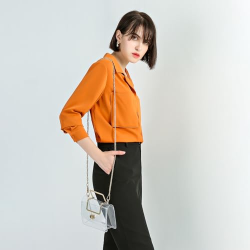 Image of MOETYANG Transparent Clutch Clear Purse Crossbody Shoulder Bags Stadium Approved Bags