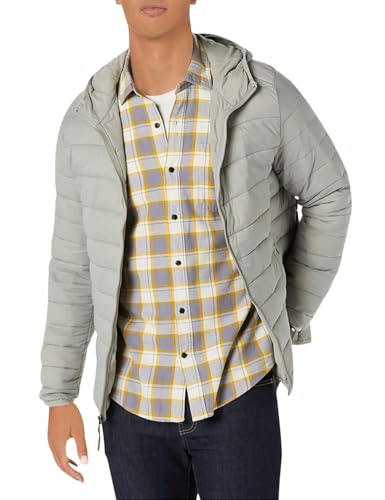 Image of Amazon Essentials Men's Lightweight Water-Resistant Packable Hooded Puffer Jacket