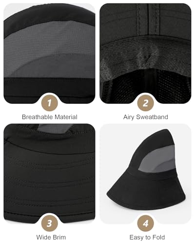 Sombrero de sol con ala amplia y protección UV para hombre miniatura 5