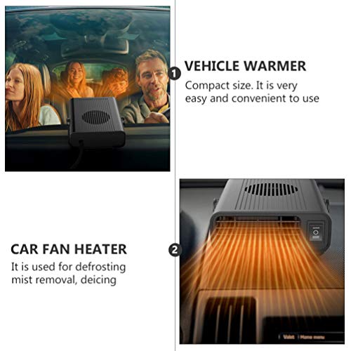 CLISPEED Aquecedr de Carr24V Ventiladres de CarrPrtáteis Descngeladr Descngeladr Dispsitivde DegelPr