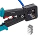 ITBEBE RJ45 Crimping Tool Made of Hardened Steel with Wire Cutter Stripping Blades and Textured Grips (RJ45 CRIMPER TURQUOISE)