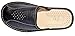 Reindeer Leather Men's Leather Slippers | Genuine Sheepskin Leather Slip-On, Odor Resistant Sole, Therapeutic Foot Bed & Traction Sole, Indoor House Sliders For Men (Black, Size 9)