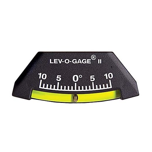 Sun Company Lev-o-Gage II - Marine Clinometer | Fore and AFT Trim Aid | Shatterproof Flex-Tube Design Boat Clinometer