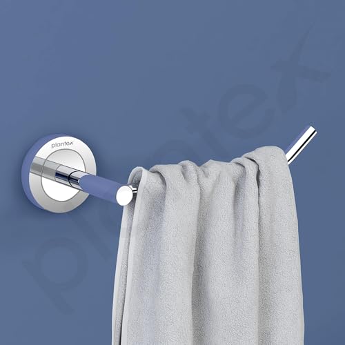 Image of Plantex Towel Holder for Bathroom /Stainless Steel Napkin Ring /Towel Hanger for Wash Basin /Bathroom Accessories - Pack of 2 (Chrome)