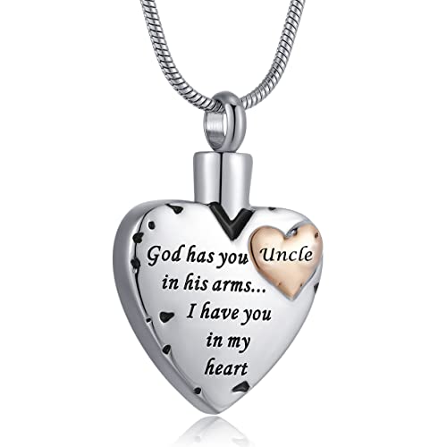Memorial Necklace - 'I Will Hold You In My Heart' Pendant For Lost Loved Ones
