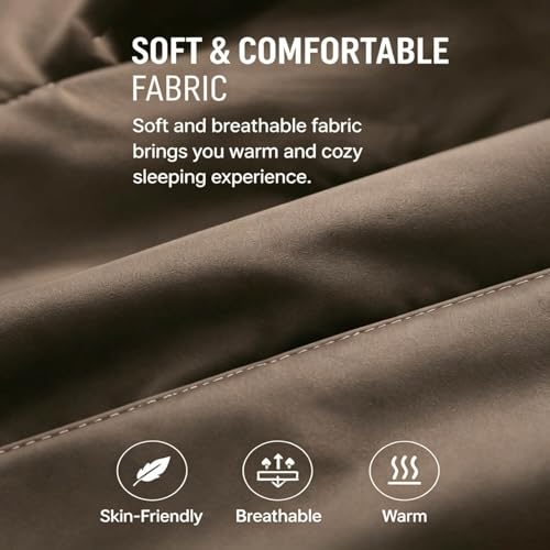 Bolsa de dormir ultraligera compacta, envolvente, para mochila, impermeable con saco de compresión, ideal para camping, viajando y senderismo, temperatura 0 a 15 °C miniatura 3