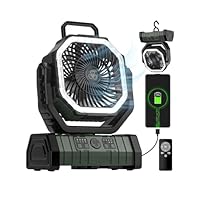 Amazon | キャンプ 扇風機 アウトドア20000mAh大容量 最大65時間連続
