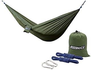 WoneNice Camping Hammock - Portable Lightweight Double Nylon Hammock, Best Parachute Hammock