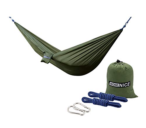 WoneNice Camping Hammock - Portable Lightweight Double Nylon Hammock, Best Parachute Hammock
