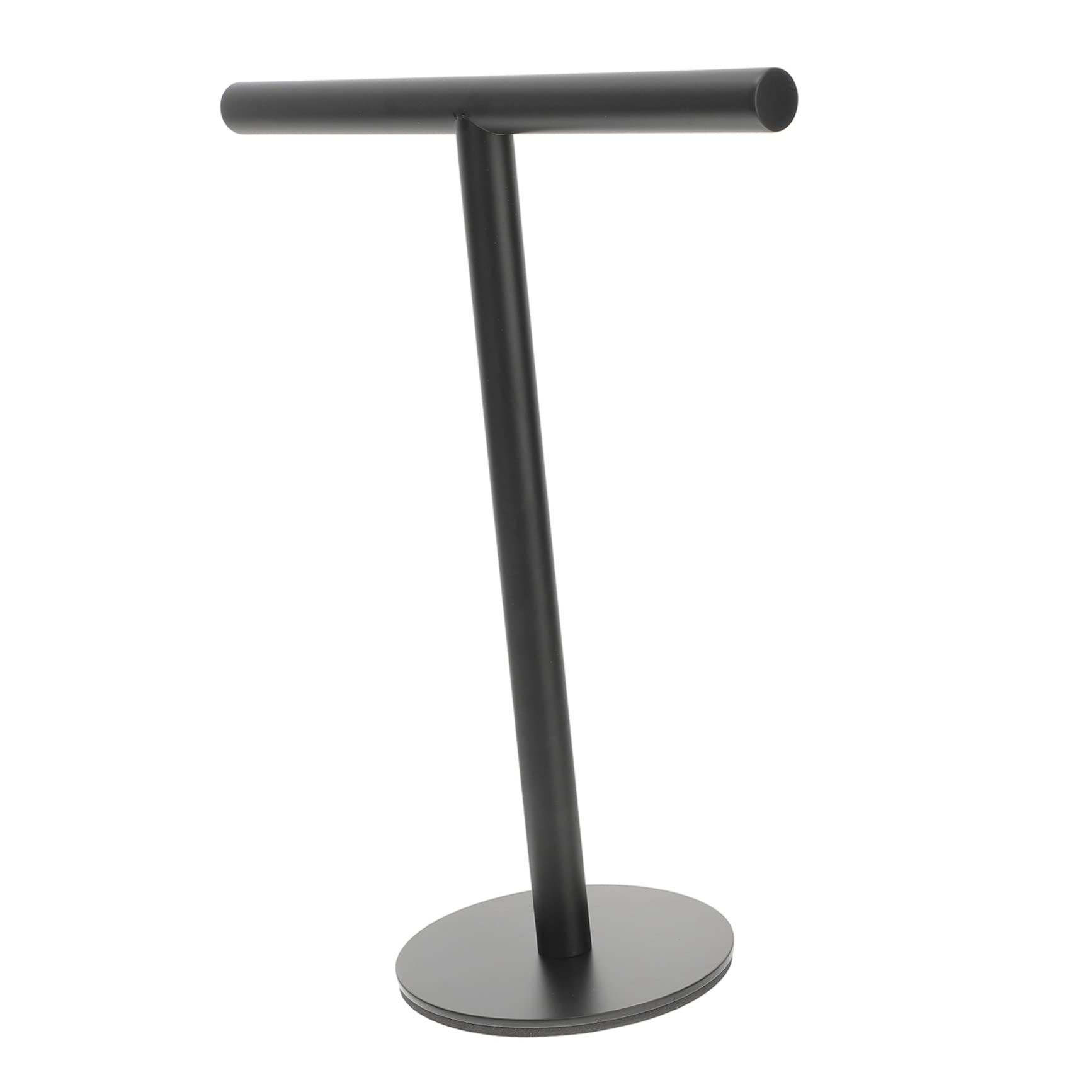 Genérico ToalleroSoporte Vertical Soporte para Toallas de encimera en Forma de T Soporte para Perchas Soporte para Toallas de Mano Diadema Joyería Acero Inoxidable