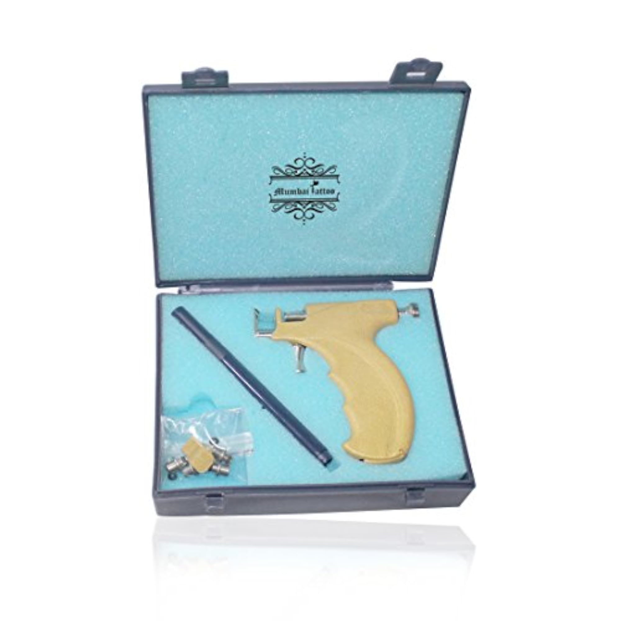 Mumbai Tattoo Ear Body Piercing Tool Kit with 96 Studs
