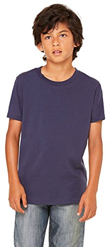 Bella Canvas Youth Jersey Short-Sleeve T-Shirt XL Navy