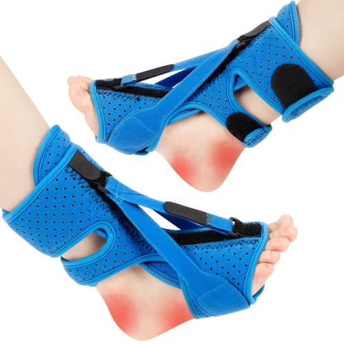 KTSAY Upgrade Plantar Fasciitis Night Splint & Relief Brace with Adjustable Straps