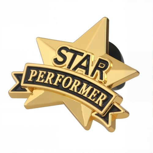 Star Performer Pins – 24PCS Gold Star Recognition Lapel Pins for Employee Awards, Staff Appreciation, Team Excellence, Workplace Incentive Gifts Bulk3