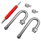 VOTNMIC Dually Valve Stem Extenders,2Pieces 180 Degree Heavey Duty Universal Metal Valve Stem Extens