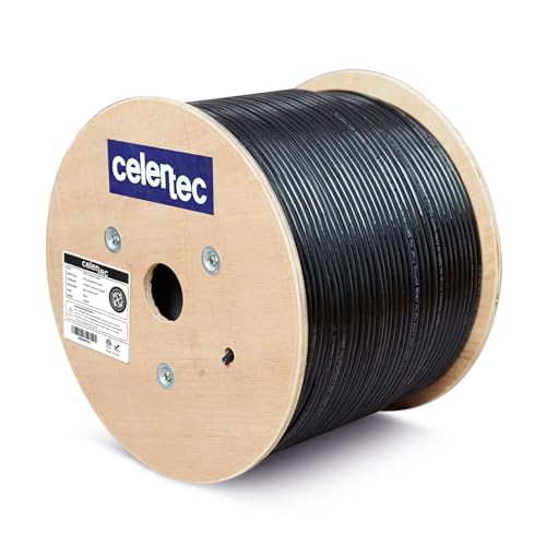 Câble Ethernet d'extérieur Cat6 celertec pour connecter votre caméra de surveillance de jardin