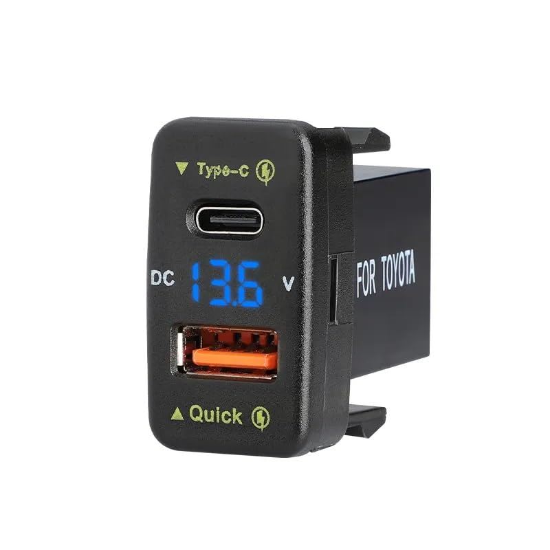 Amazon | トヨタBタイプ スイッチホール USB充電器 22mm×40mm TypeC