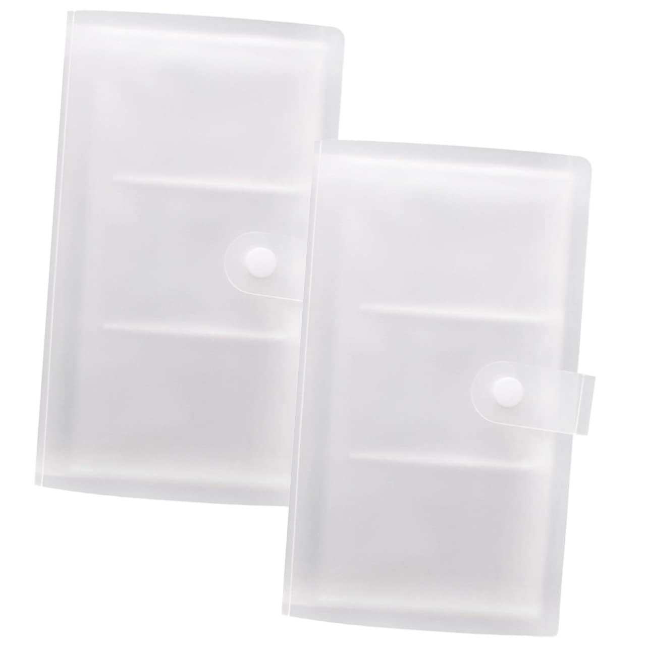 Gogogmee 2Pcs Photo Album Organizer Cards Storage Holder for Postcards Business Cards and Memories and Pages for Travel Graduation Wedding and Family Photos