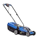 HYUNDAI Akku-Rasenmäher LM3638LI SET2A4, Rasenmäher mit 650W bürstenlosem Motor, 38cm Schnittweite, 40l Grasfangkorb (Lieferumfang: Rasenmäher, 2 x 2.0 Ah Akku, 1 x Doppel-Ladegerät)