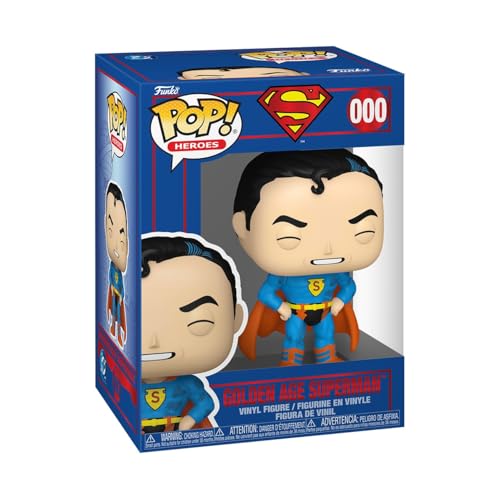Funko Pop! Heroes: Shield Through The Ages - Golden Age of Superman - DC Comics - Collectable Vinyl Figure - Gift Idea - Official Merchandise - Toys for Kids & Adults - DC Comics Fans