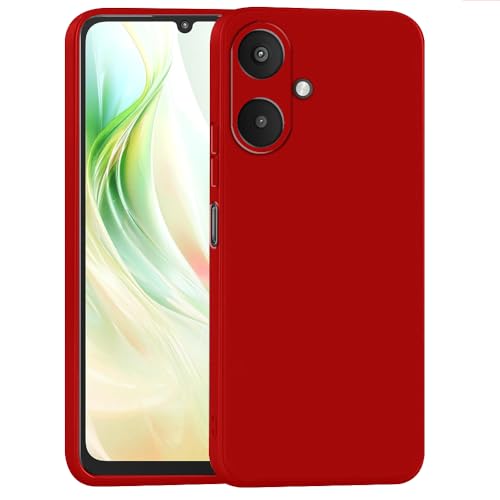 Image of Back Cover for Mi Redmi 13C 5G / Poco M6 5G | Full Camera Protection | Premium Liquid Silicon Case | Flexible Bumper Case for Mi Redmi 13C 5G / Poco M6 5G (Red)