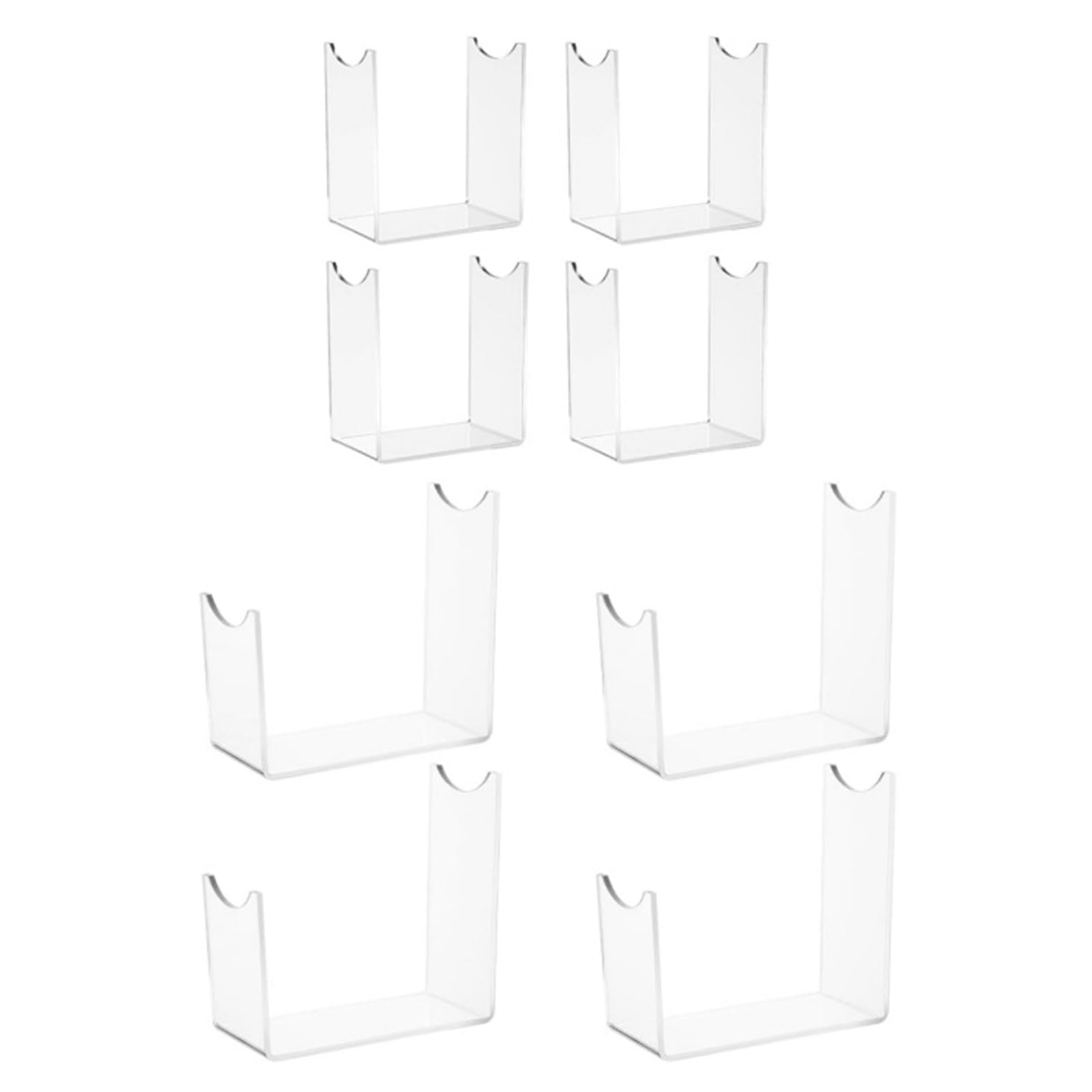 Kalttoy Contemporary Acrylic Rack Set of 4/8 Elegant Deer Horn Styles Decoration Shelf for Living Room Bedroom Deer Skull Mount