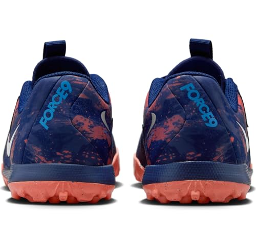 Nike Jr. Phantom GX 2 Academy Erling Haaland Big Kids' TF Low-Top Soccer Shoes (HF1608-400, Blue Void/Chrome)3