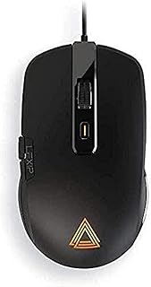 Lexip - Np93 Alpha Ratón para Juegos con Joystick Interno de 2 Ejes - Ultimate Glide con Almohadillas de cerámica + Peso Ajustable + 12 Botones programables
