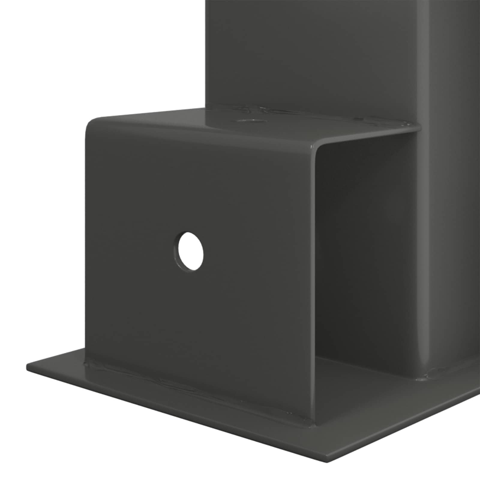 vidaXL Ayuda para Apilar Leña 12 uds. Gris antracita 34 x 10 x 15 cm
