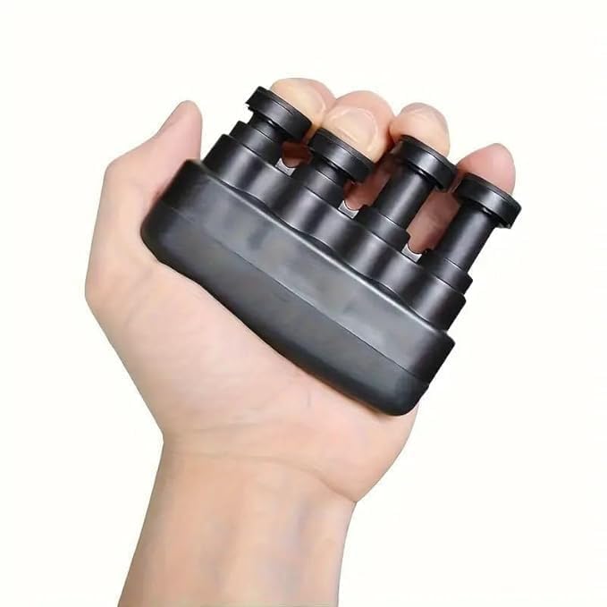 PHYSIOWORLD 4 Finger Piano Trainer Adjustable Finger Flexibility Trainer Grip for Piano Guitar Players Finger Exerciser for Hand Exercises Rehabilitation Finger Strengthener Grip Strength Trainer(1pc)-picture-23