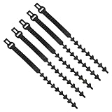 Kichvoe Cinturón para Atar Árboles 5 Correas Entrelazadas Ajustables Bridas de Goma para Exteriores y Plantas Jóvenes