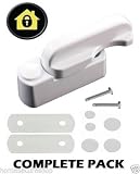 x2 Sash Jammers - Extra Security Locks for uPVC Window & Doors - White