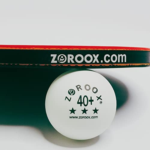 Zoroox 18 Premium Table Tennis Balls 3-Star White/Orange High Performance Ping Pong Balls - Experience The Perfect Balance Of Speed, Spin, And Control - The Choice Of Champions (White) #TOP6