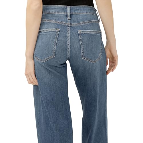 Silver Jeans Co. Women's Suki Mid Rise Curvy Fit Wide Leg Jeans, Paloma4