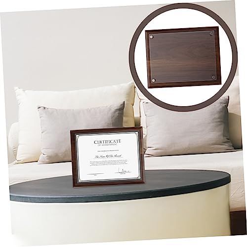 Cabilock 2 Peças Caixa De Armazenamento De Certificados Moldura De Documentos Porta De Escritório Mo