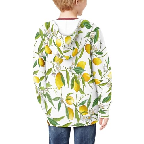 Image of Unisex Zipper Sweatshirt Boys Girls Hooded with 2 Pocket Pullover Hoodies for 6-16Y Kids