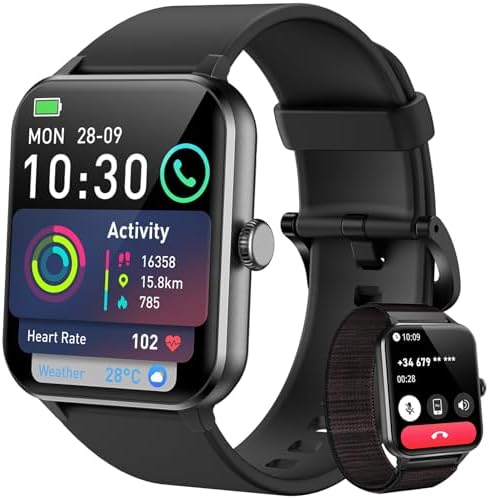 Blackview Reloj Inteligente Hombre Mujer con Llamadas, Pulsómetro...