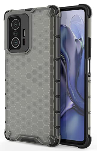 Image of Glasgow Back Case Cover Designed for [ Xiaomi 11T 5G / 11T Pro 5G ] (Stylish Look | Shock Proof) - Black