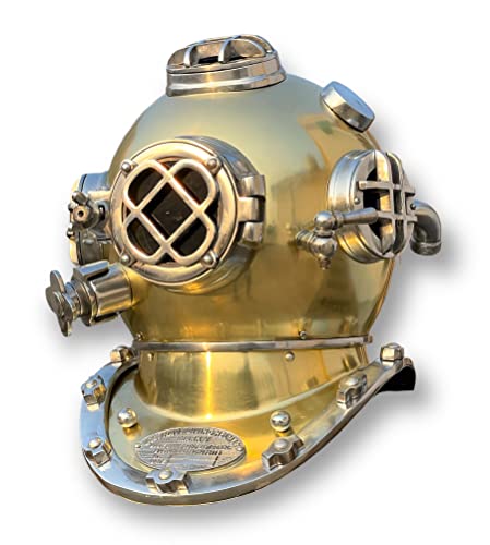 Casque de plongée vintage 45,7 cm pour sublimer votre décoration de salon maritime