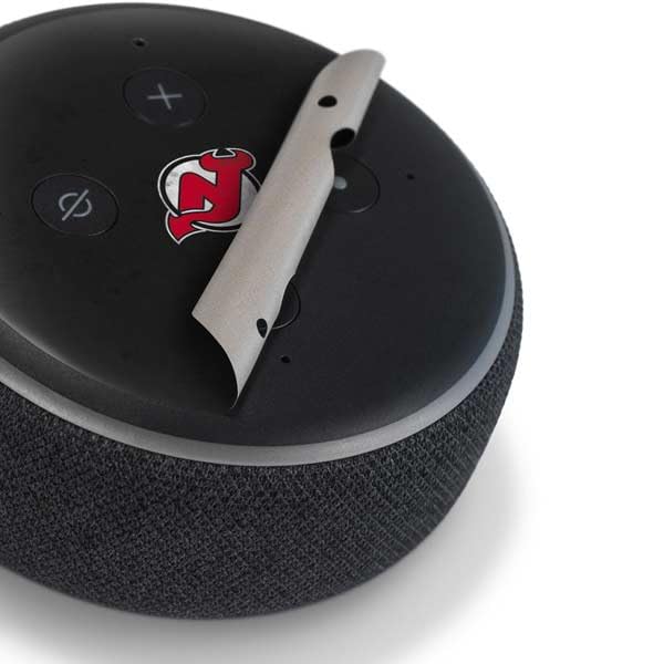 Skinit Decal Audio Skin Compatible with Amazon Echo Dot 3 - Officially Licensed NHL New Jersey Devils Distressed Design