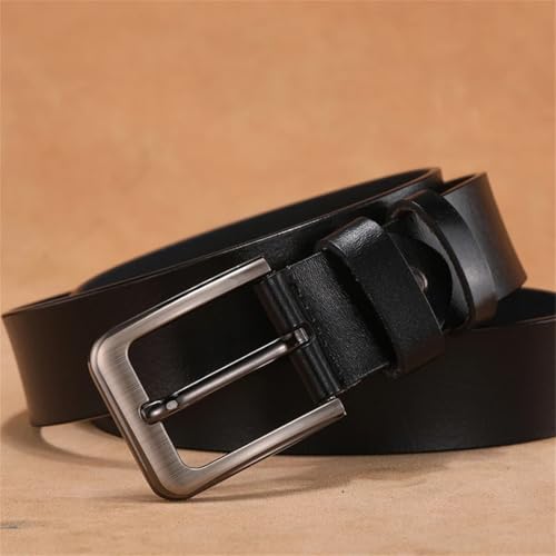 Men Work Business Casual Genuine Leather LONG Large Pin Buckle Male Belts4